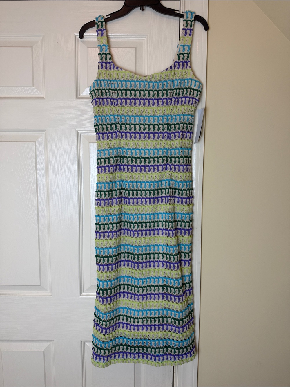 NWT Donna Morgan Sleeveless Knit Stripe Midi Dress size 10